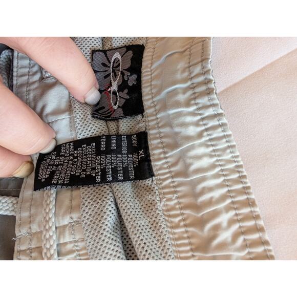 Ocean Pacific Men's Swim Trunks Shorts XL Gray Pockets Lined - Picture 5 of 10